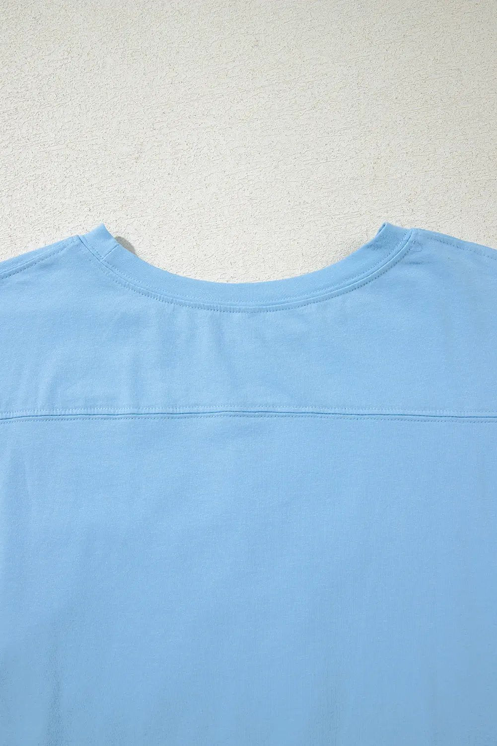 Myosotis Frayed Denim Star Patched Oversize T Shirt Love Salve